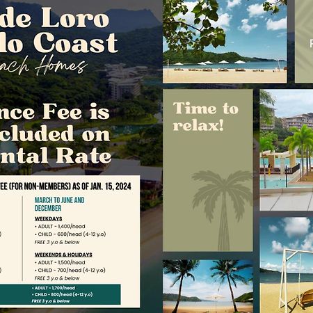 Pico De Loro Hamilo Coast By Beach Homes 纳苏格布 外观 照片
